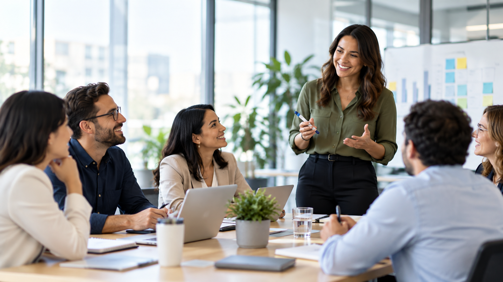 Equipo participando en una capacitación para empresas